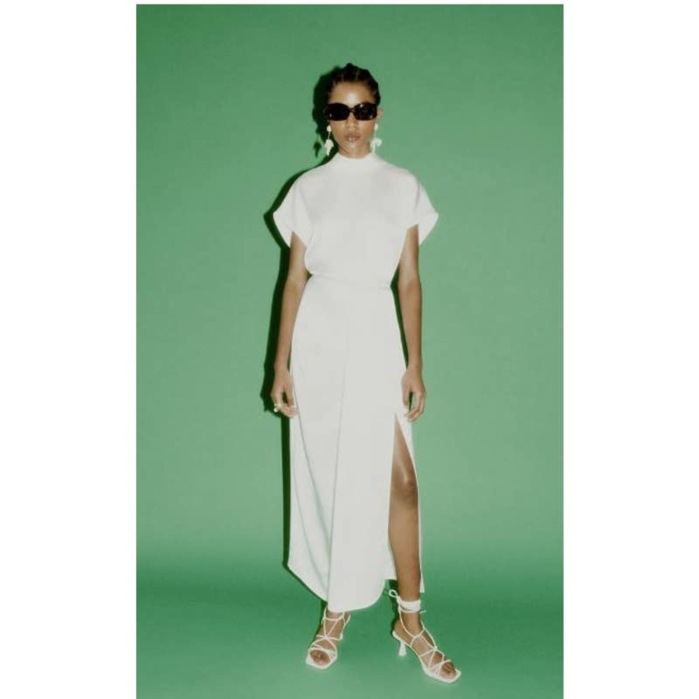 DRAPED SATIN SKIRT BNWT Size XL - Picture 8 of 8